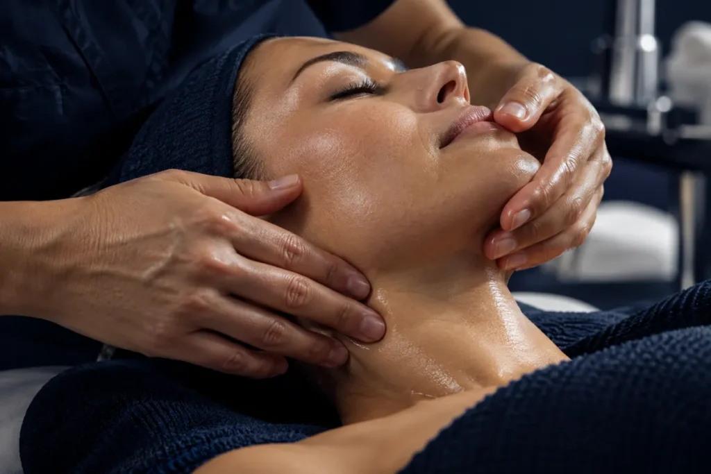 Illustrative image: facial massage