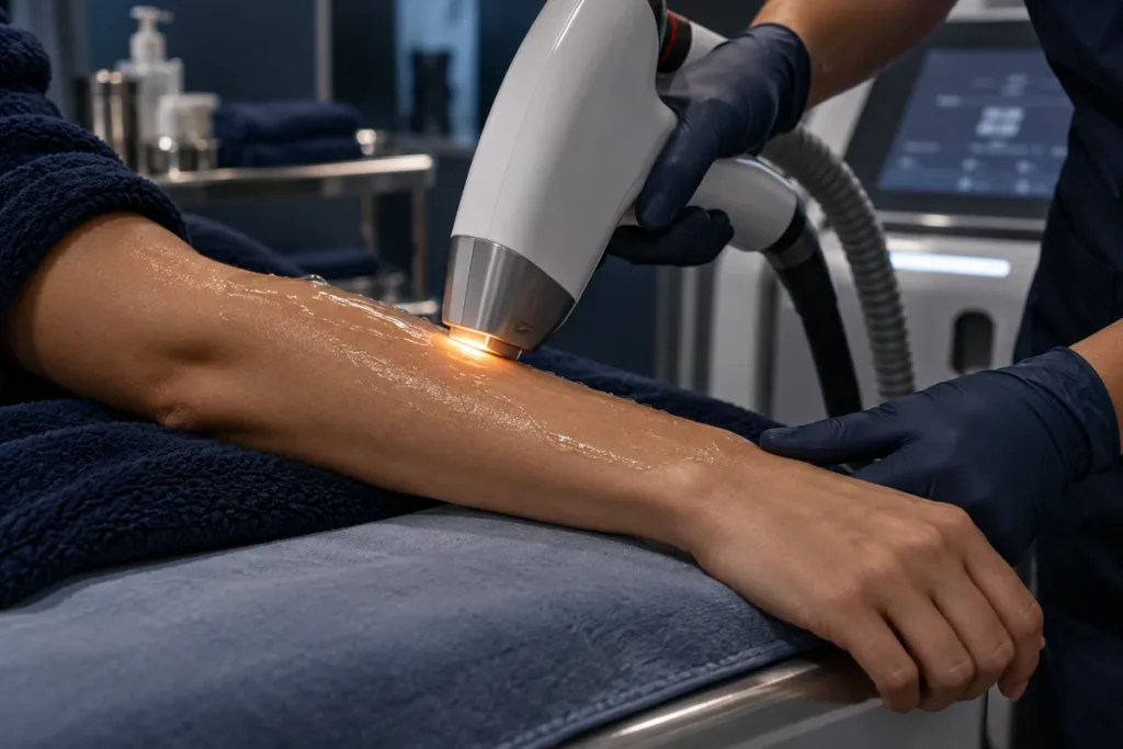 Illustrative image: laser forearm