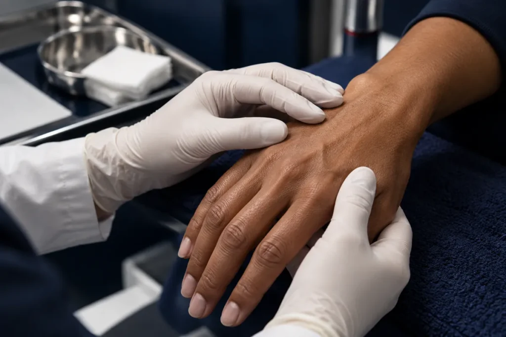 Illustrative image: skin assessment