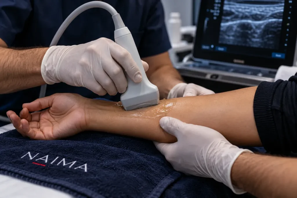 Illustrative image: Hands-on ultrasound assessment